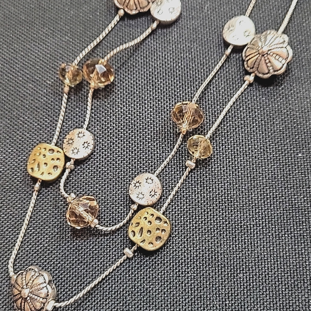 Maurices Silver Beaded Necklace
